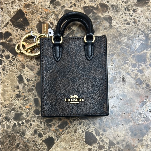 Coach Brown and Black Mini Tote - Picture 1 of 9
